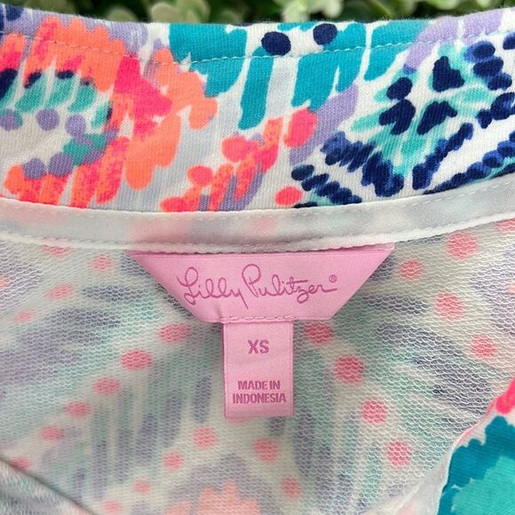 Lilly Pulitzer UPF 50+ Skipper Popover Dress Solar Opposite - Picture 7 of 14